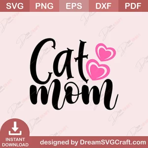 Cat Mom SVG