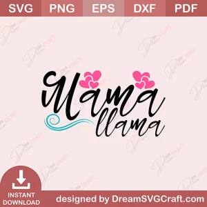 Mama llama SVG