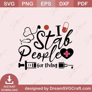 I Stab People For Living SVG
