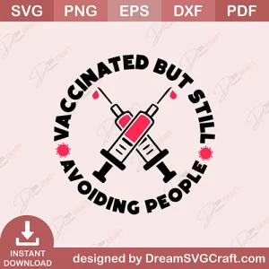 Vaccinated But Still Avoiding People SVG