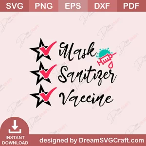 Mask Senitizer Vaccine SVG