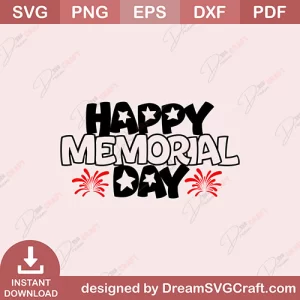 Happy Memorial Day SVG