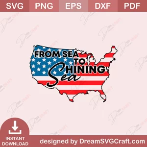 From Sea To Shining Sea SVG
