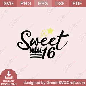 Sweet 16 SVG