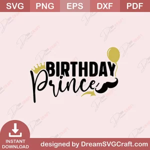 Birthday Prince SVG