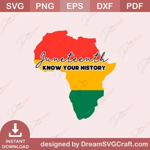 Juneteenth Know Your History SVG