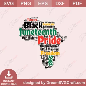 Celebrate Juneteenth Black Pride Freedom  SVG