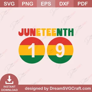 Juneteenth 19 SVG