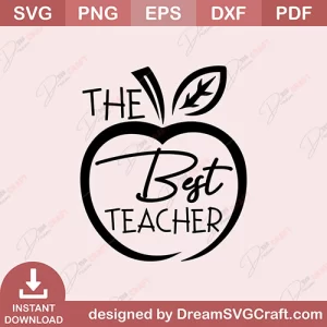 The Best Teacher SVG