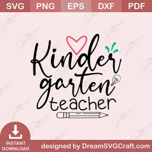Kinder Garten Teacher SVG