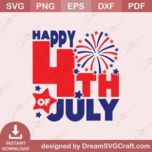 Happy Fourth of july SVG