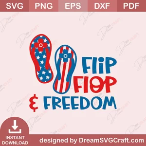 Flip Flop And Freedom SVG