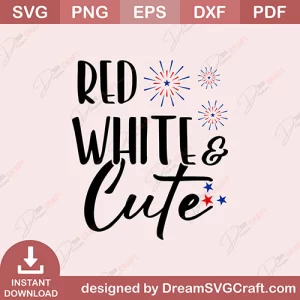 Red White And Cute SVG