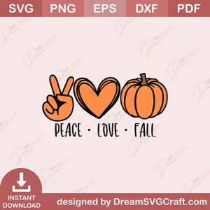 Peace Love Fall SVG