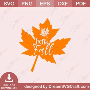 Hello Fall SVG