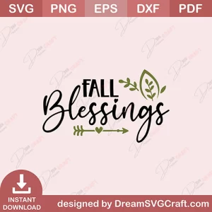 Fall Blessings SVG