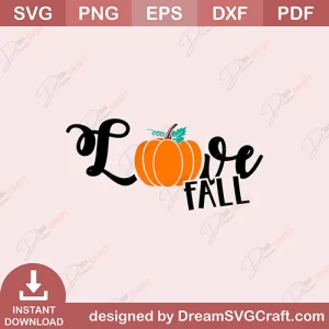 Love Fall SVG