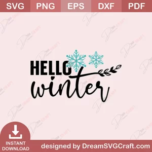 Hello Winter SVG