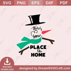 There Snow Place In Home SVG | Winter Cut File Download