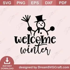 Welcom Winter SVG | Download for Cricut & Silhouette