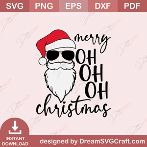 Merry Oh Oh Oh Christmas SVG