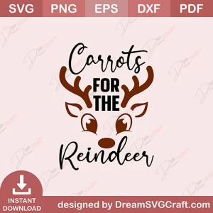 Carrots For The Reindeer SVG