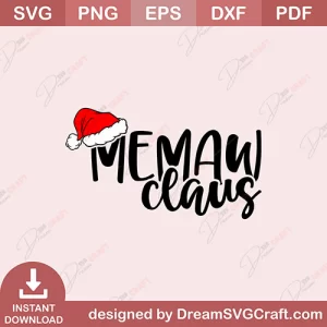 Memaw Claus SVG