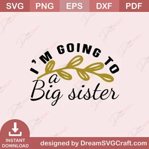 Im Going To A Big Sister SVG
