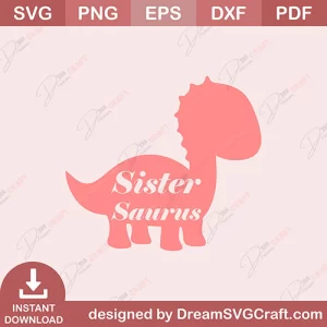 Sister Saurus SVG