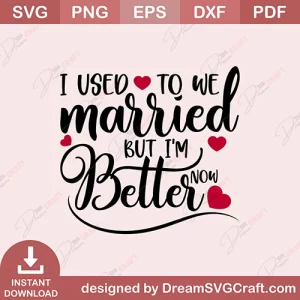 I Used To We Married But I Am Better Now SVG