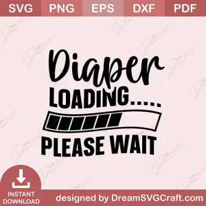 Diaper Loading Please Wait SVG