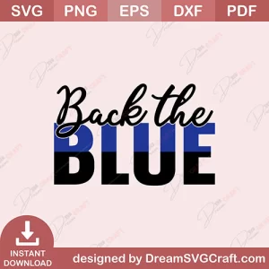 Back The Blue SVG