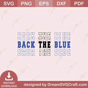 Back The Blue SVG