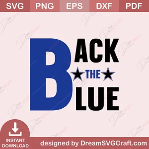 Back The Blue SVG