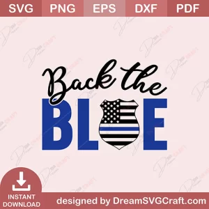 Back The Blue SVG