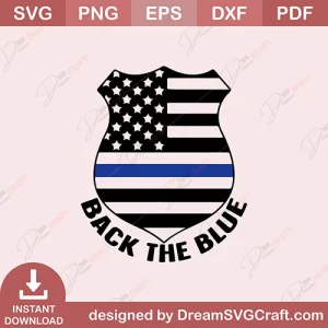 Back The Blue SVG