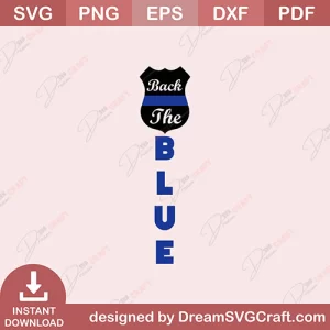 Back The Blue SVG
