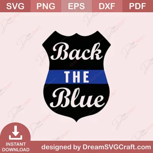 Back The Blue SVG