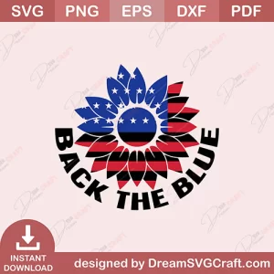 Back The Blue SVG