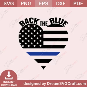 Back The Blue SVG
