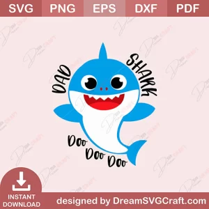 Dad Shark Doo Doo Doo SVG