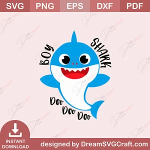 Boy Shark Doo Doo Doo SVG