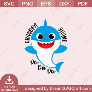 Grandpa Shark Doo Doo Doo SVG