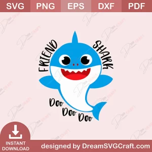 Friend Shark Doo Doo Doo SVG