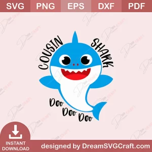 Cousin Shark Doo Doo Doo SVG