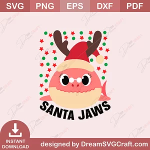 Santa Jaws SVG