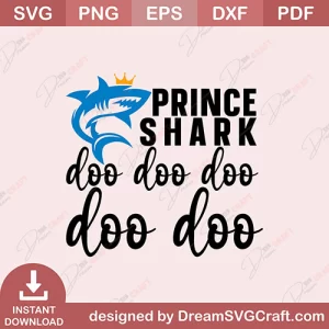 Prince Shark Doo Doo Doo Doo Doo SVG