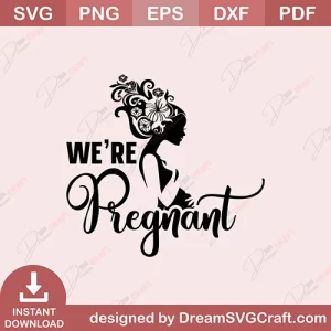 We Are pregnant SVG