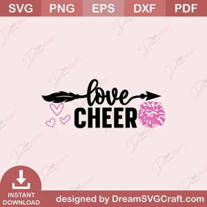 Love Cheer SVG