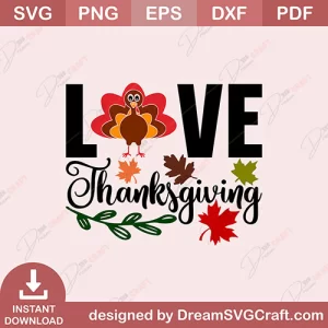 Love Thanksgiving SVG